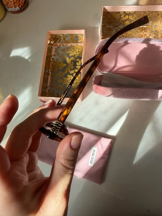 Authentic Miu Miu SMU04Z Round Eyeglasses Tortoise Made in Italy - Picture 9 of 11